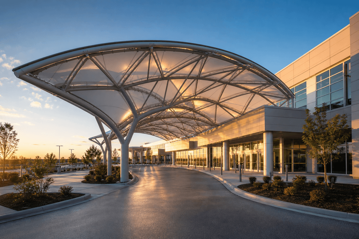 ETFE Canopy for Healthcare Facility ETFE Roofing