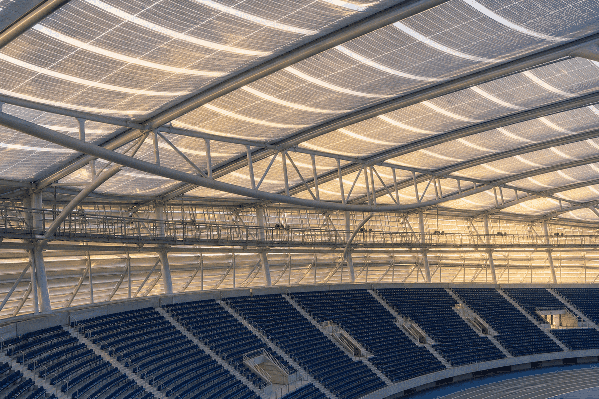 ETFE Solar Panel Film for Indoor Sports Arena ETFE Roofing