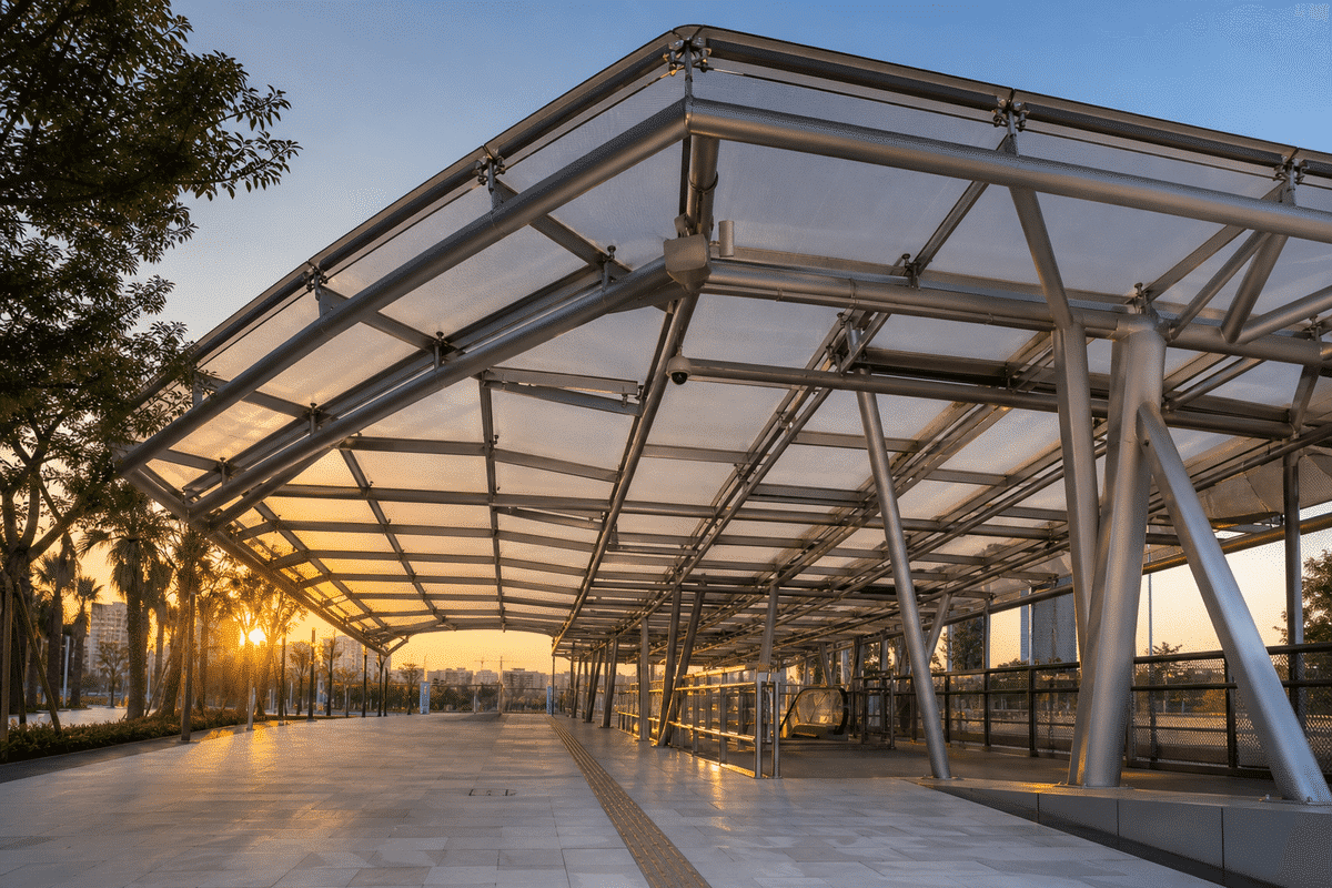 ETFE Canopy for Metro Station ETFE Roofing