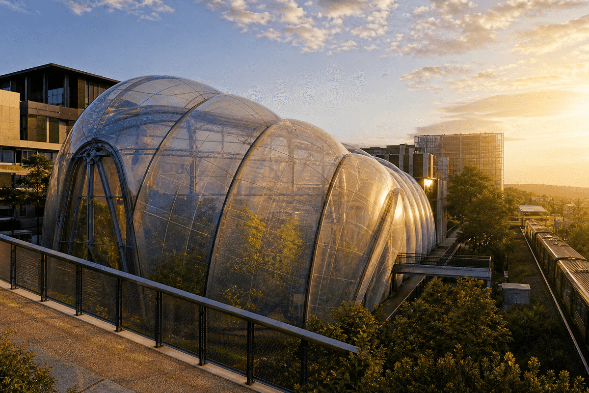 ETFE Greenhouse for Metro Station ETFE Roofing