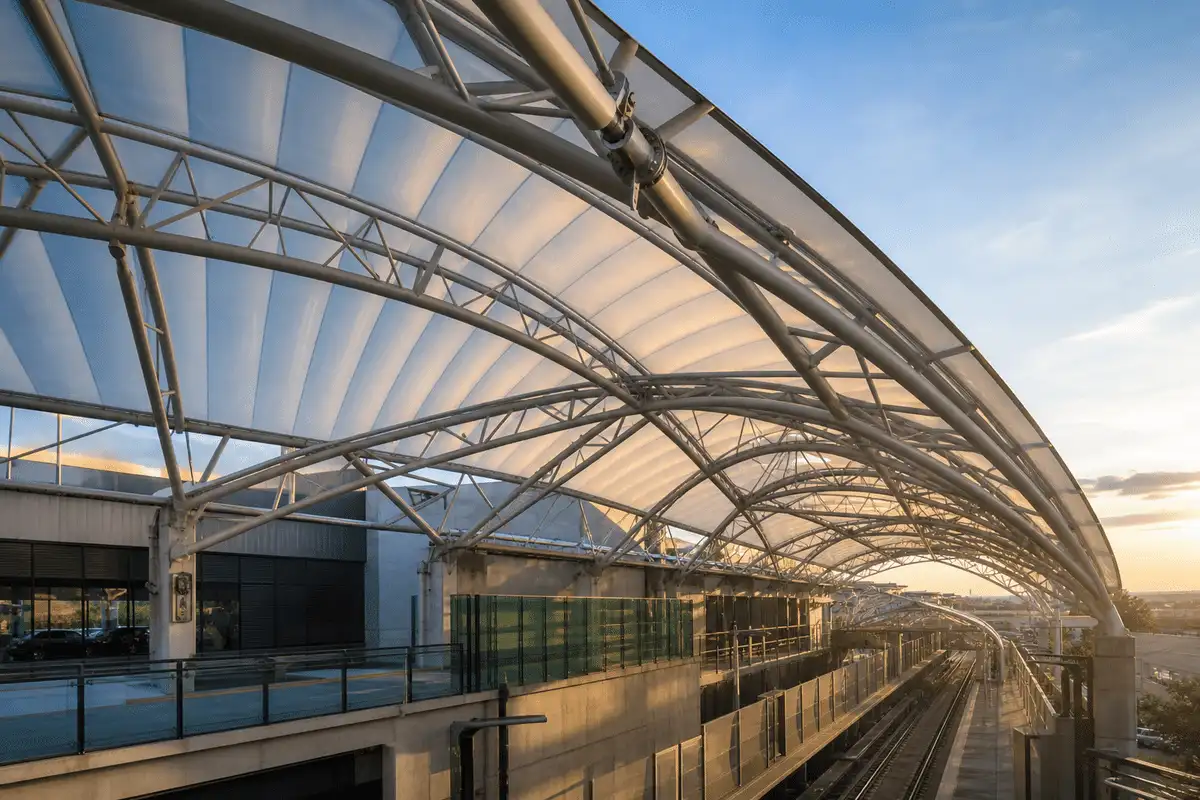 ETFE Roofing System for Metro Station ETFE Roofing