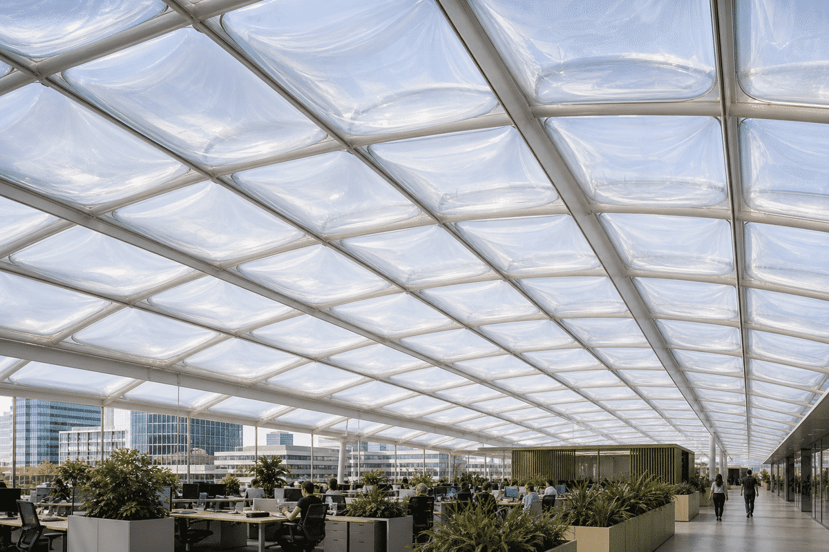 ETFE Air Cushion Roof for Office Building ETFE Roofing