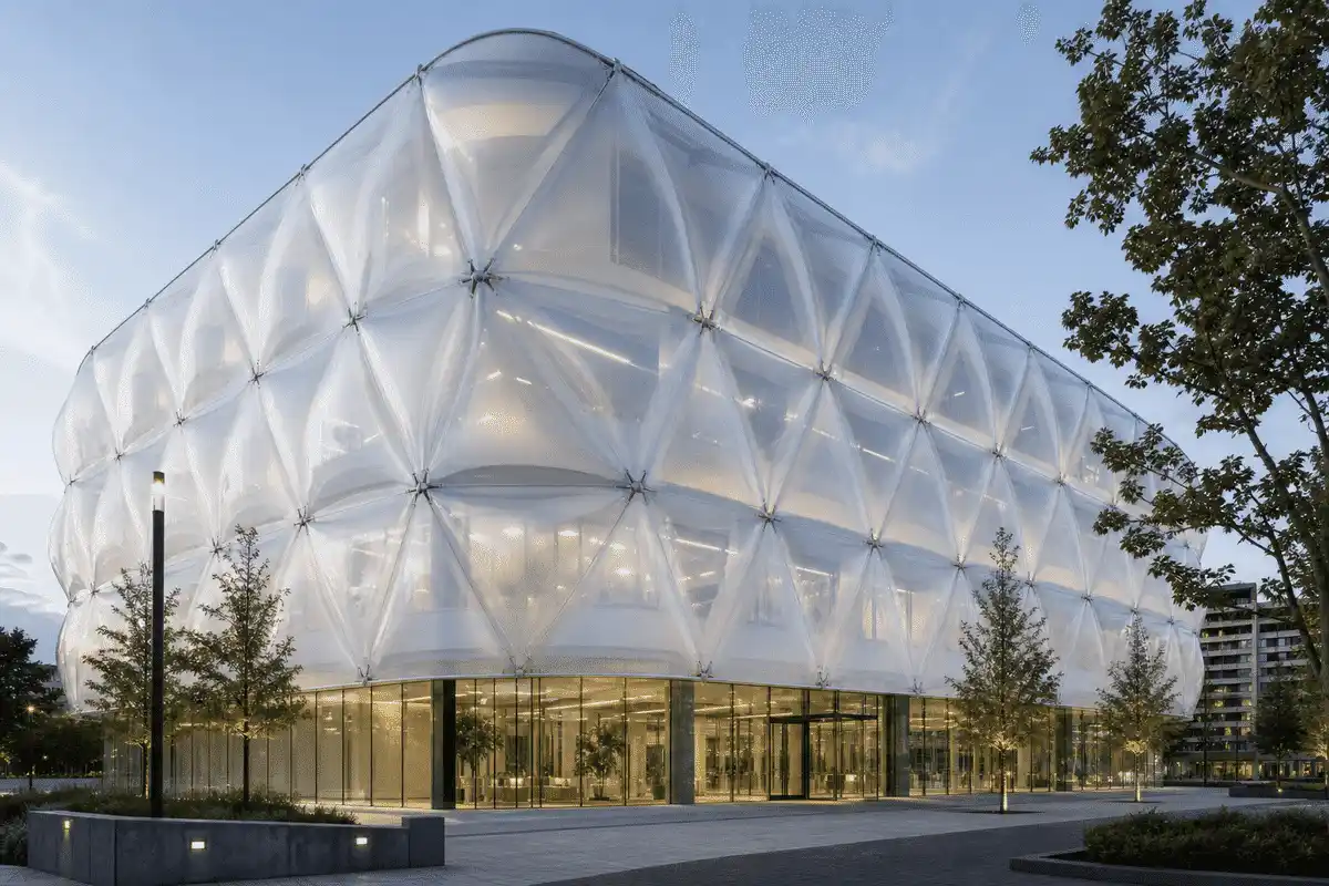 ETFE Façade for Office Building ETFE Roofing