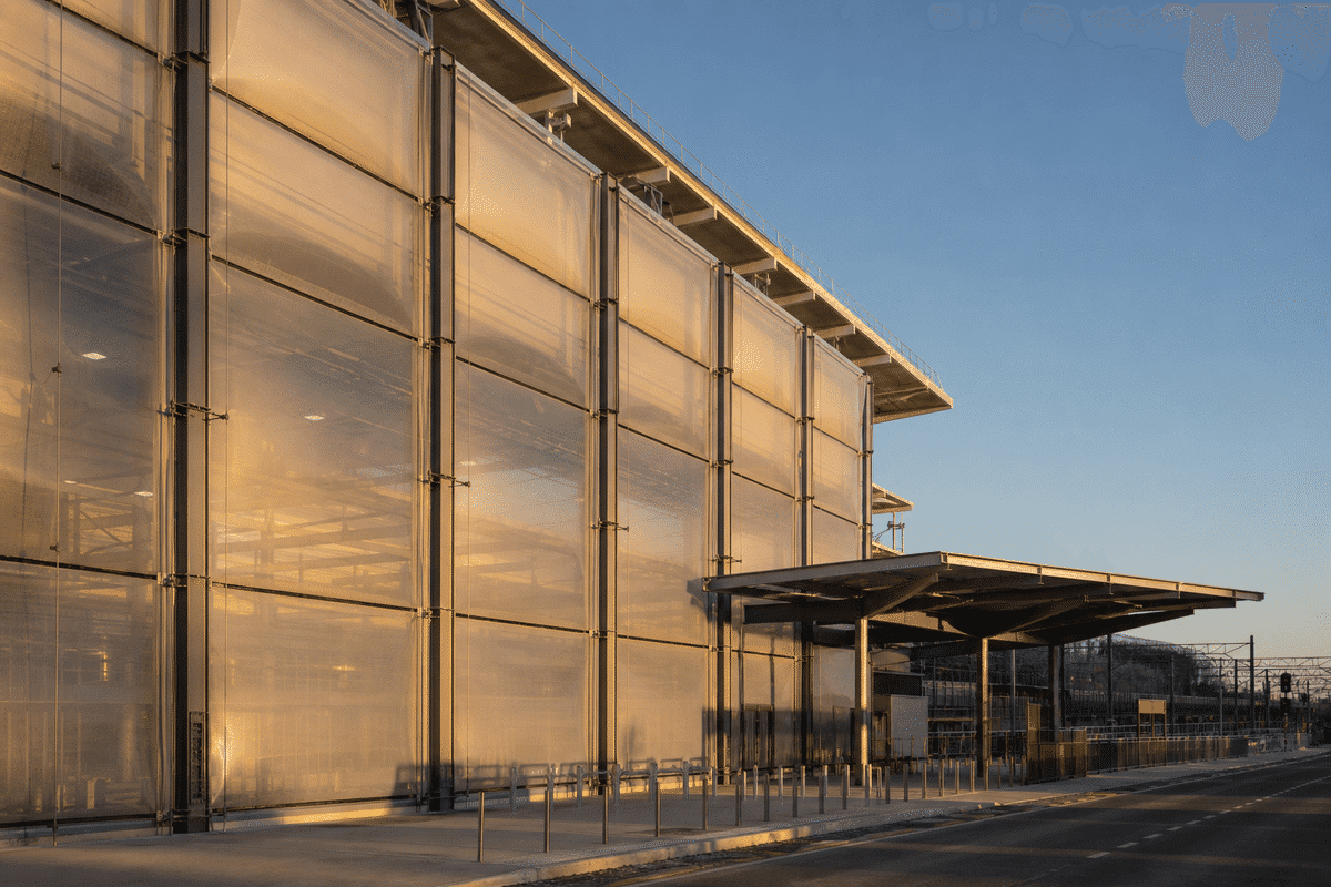 ETFE Façade for Railway Station ETFE Roofing