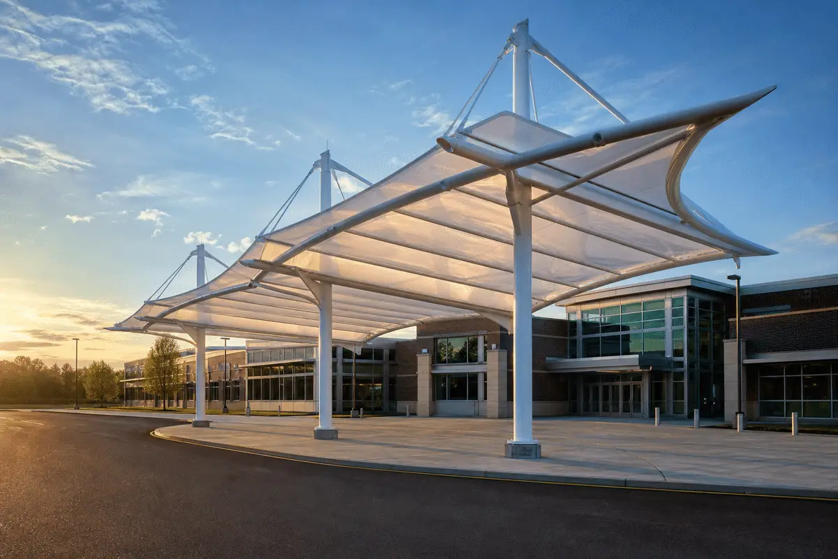 ETFE Canopy for School ETFE Roofing