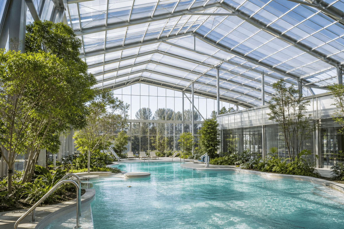 ETFE Greenhouse for Sports Complex ETFE Roofing