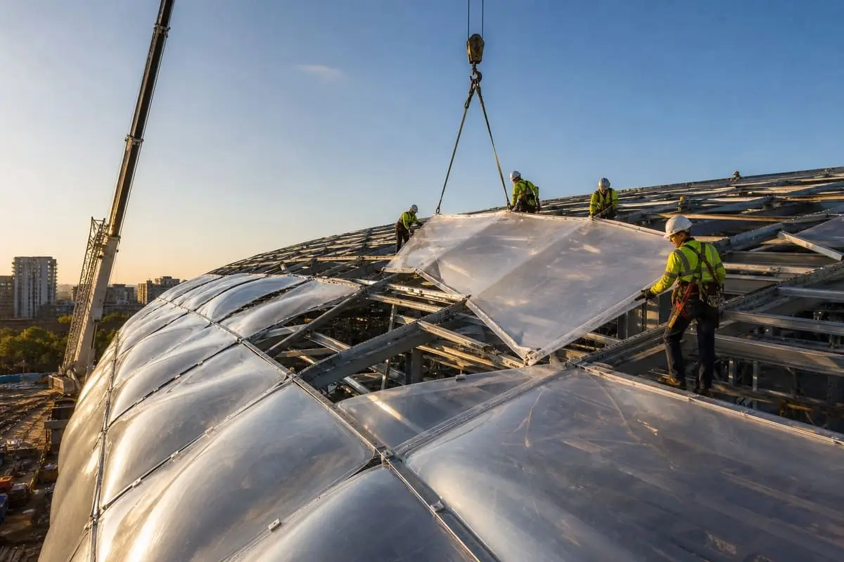 ETFE roofing and cushion engineering detail for Mysuru projects