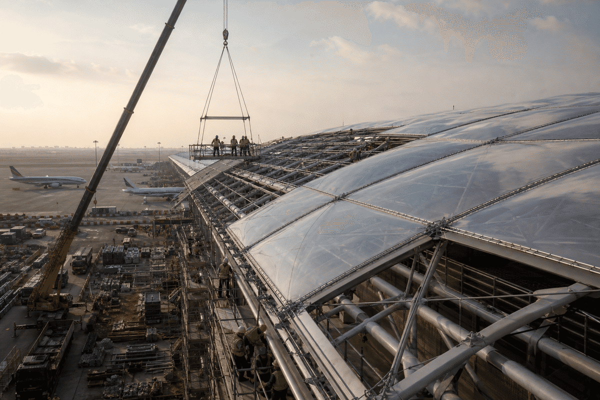 Airport ETFE Roof Project video poster 3