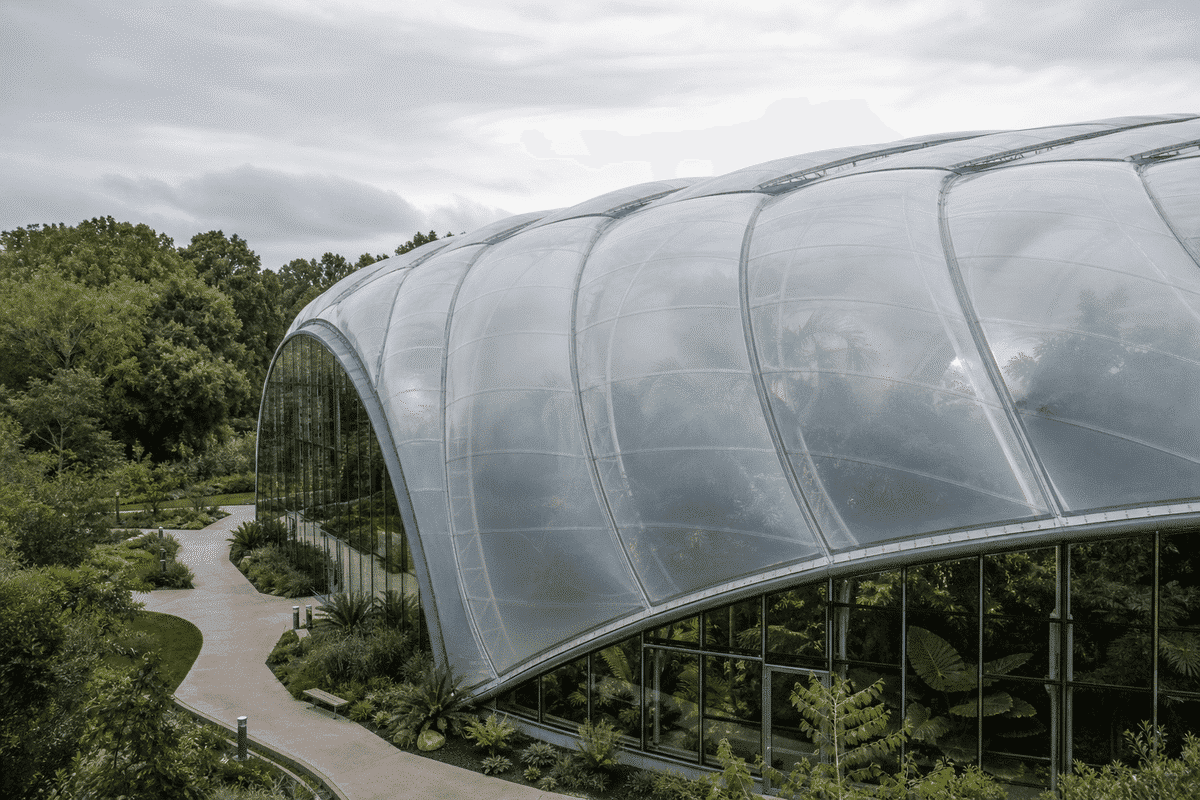 Botanical Garden ETFE Project overview — daylit ETFE space