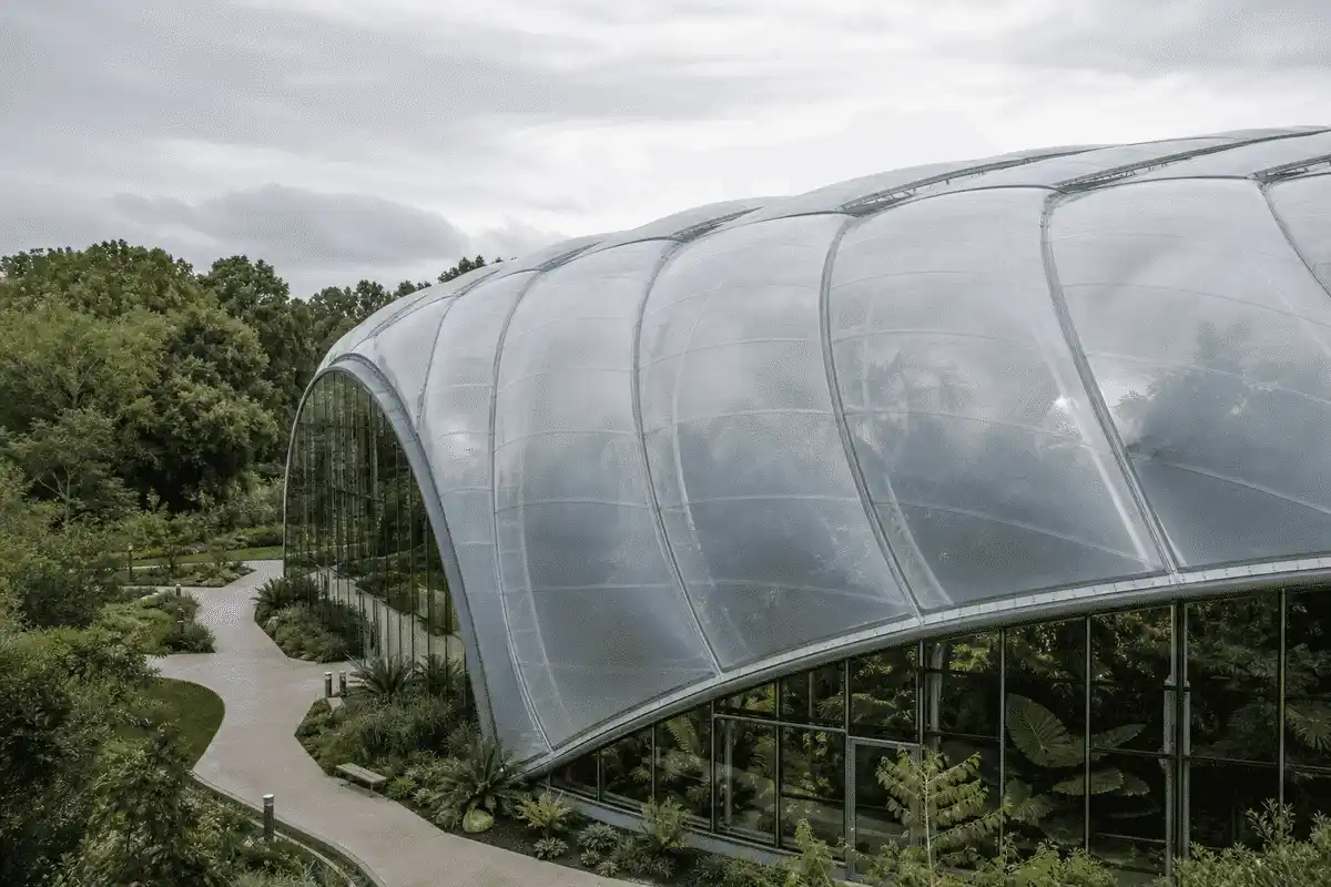 Botanical Garden ETFE Project overview — daylit ETFE space