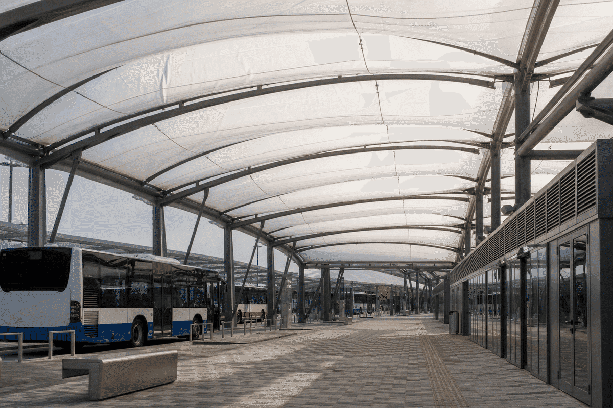 Bus Terminal ETFE Project overview — daylit ETFE space
