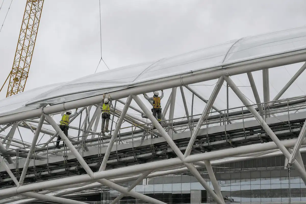 Convention Center ETFE Project process — ETFE module coordination view