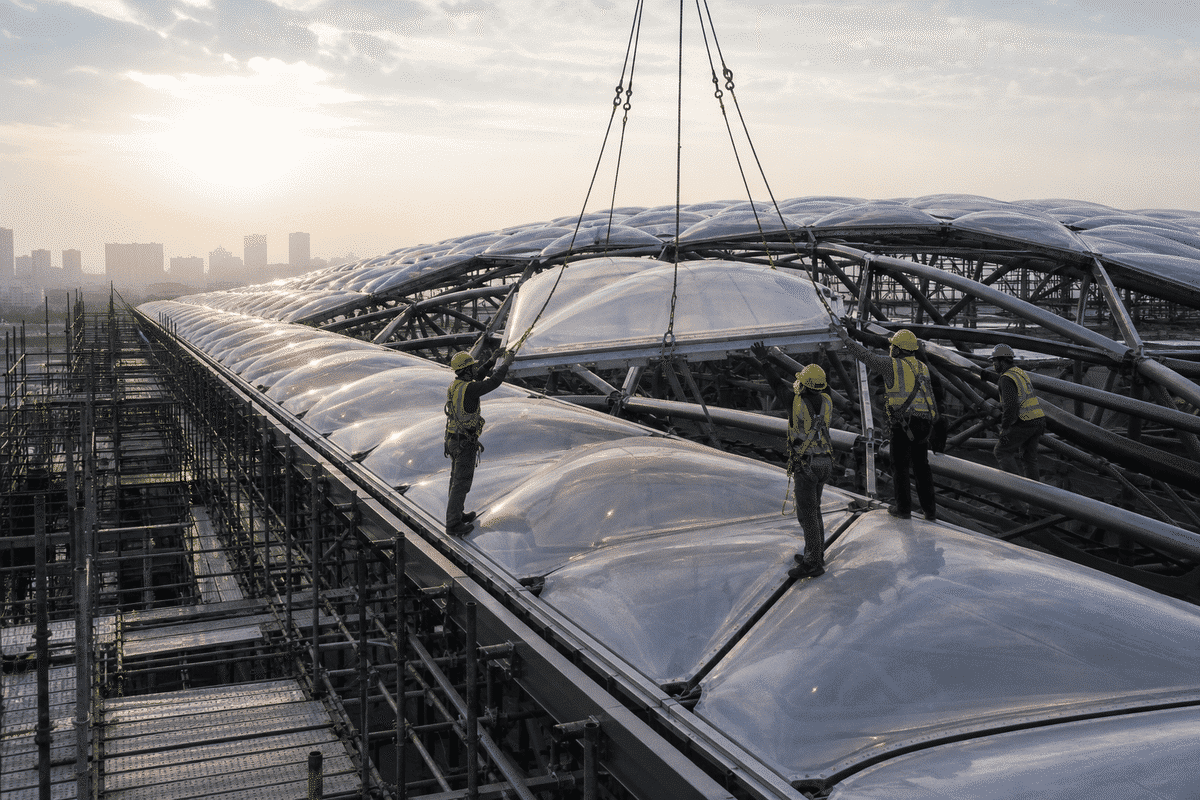 Exhibition Center ETFE Project video poster 3