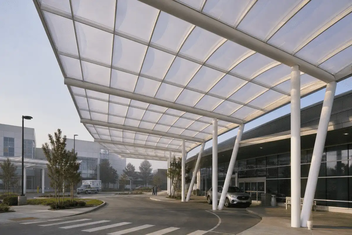 Hospital ETFE Canopy Project gallery 3 — ETFE project visual