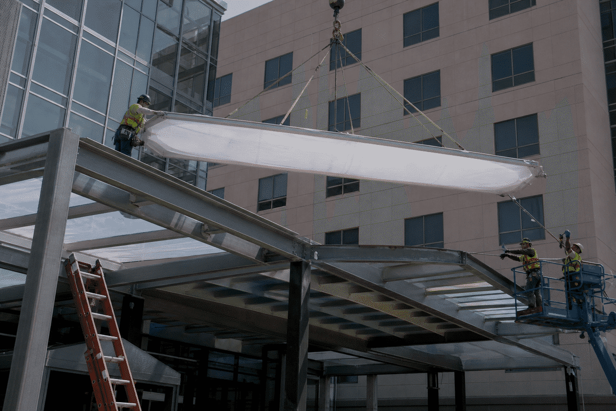 Hospital ETFE Canopy Project video poster 3