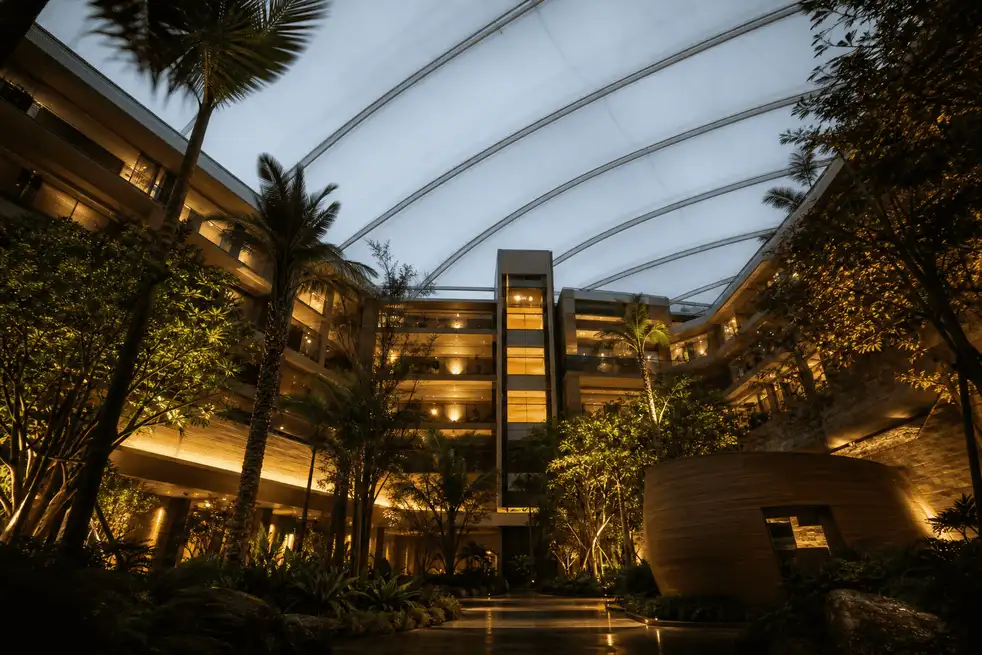 Hotel Atrium ETFE Project — translucent ETFE envelope, illustrative case study