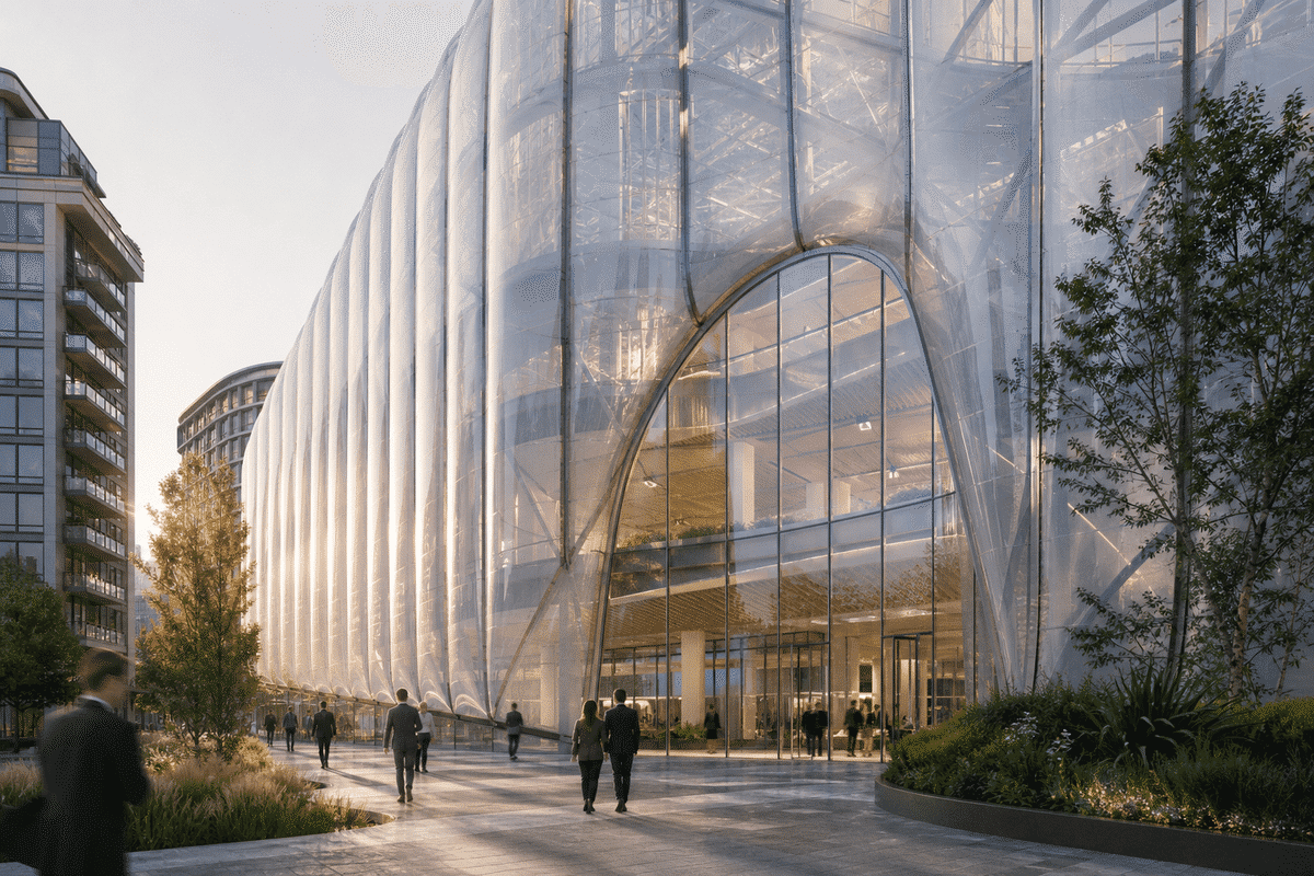 Office Building ETFE Facade Project video poster 1