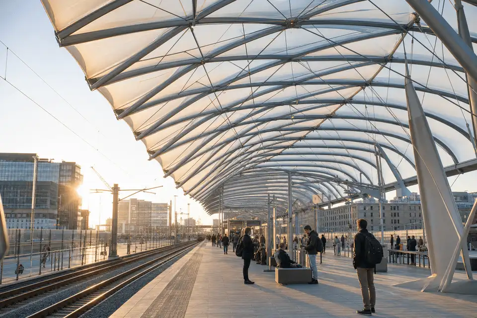 Railway Station ETFE Project gallery 1 — ETFE project visual