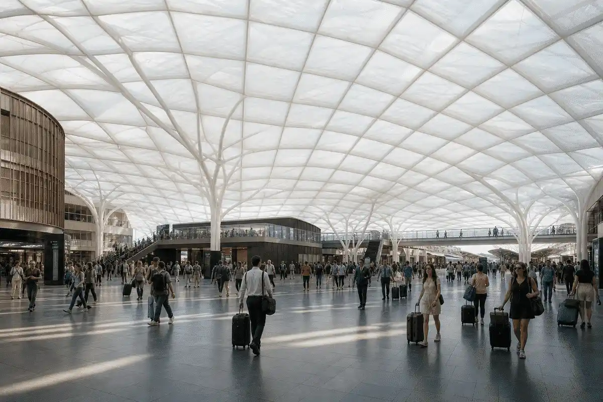 Railway Station ETFE Project video poster 1 — Railway Station ETFE