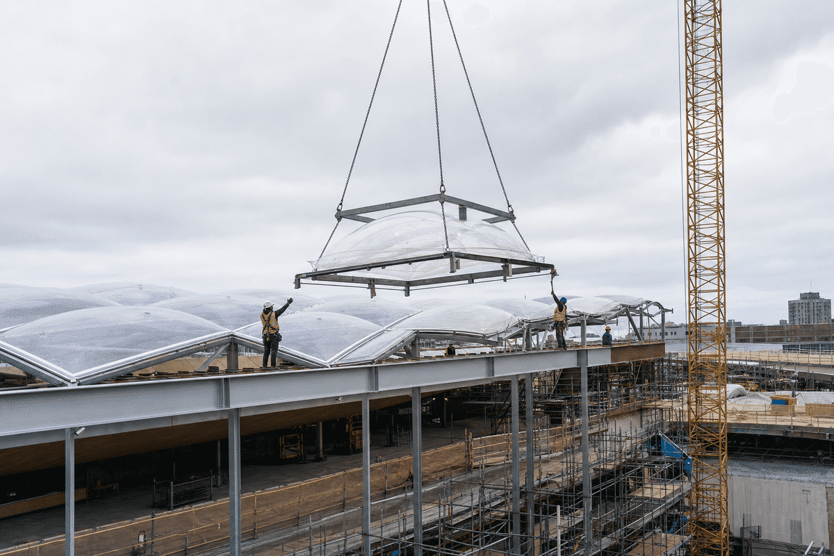Shopping Mall ETFE Roof Project video poster 1