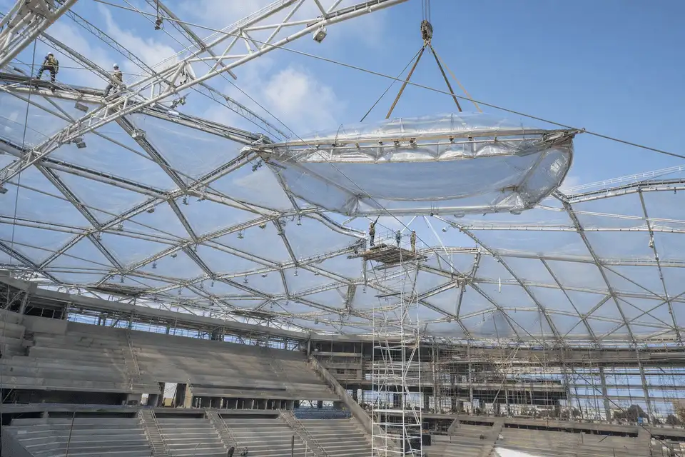 Sports Complex ETFE Project process — ETFE module coordination view
