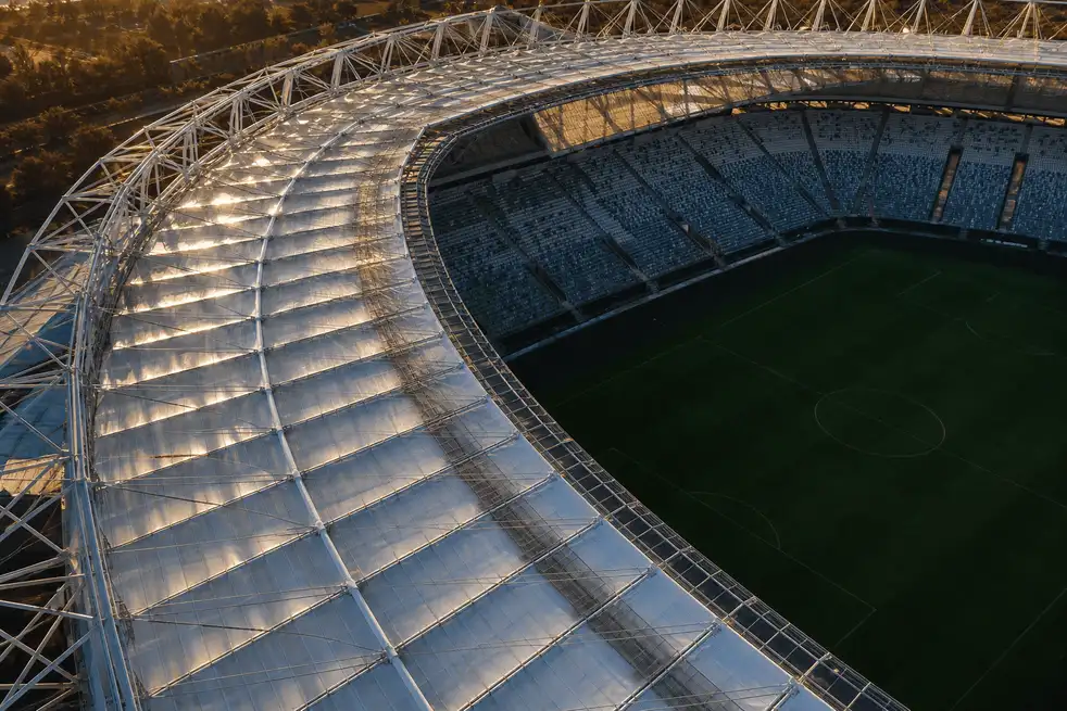 Stadium ETFE Roof Project — translucent ETFE envelope, illustrative case study