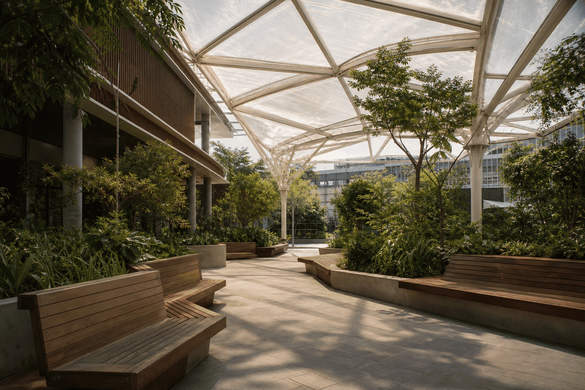 Walkway ETFE Canopy Project video poster 2