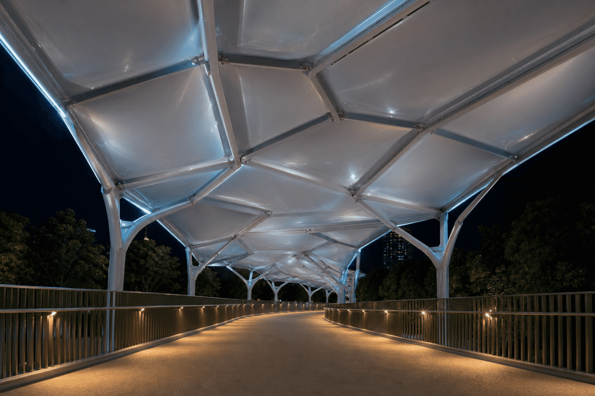 Walkway ETFE Canopy Project video poster 3