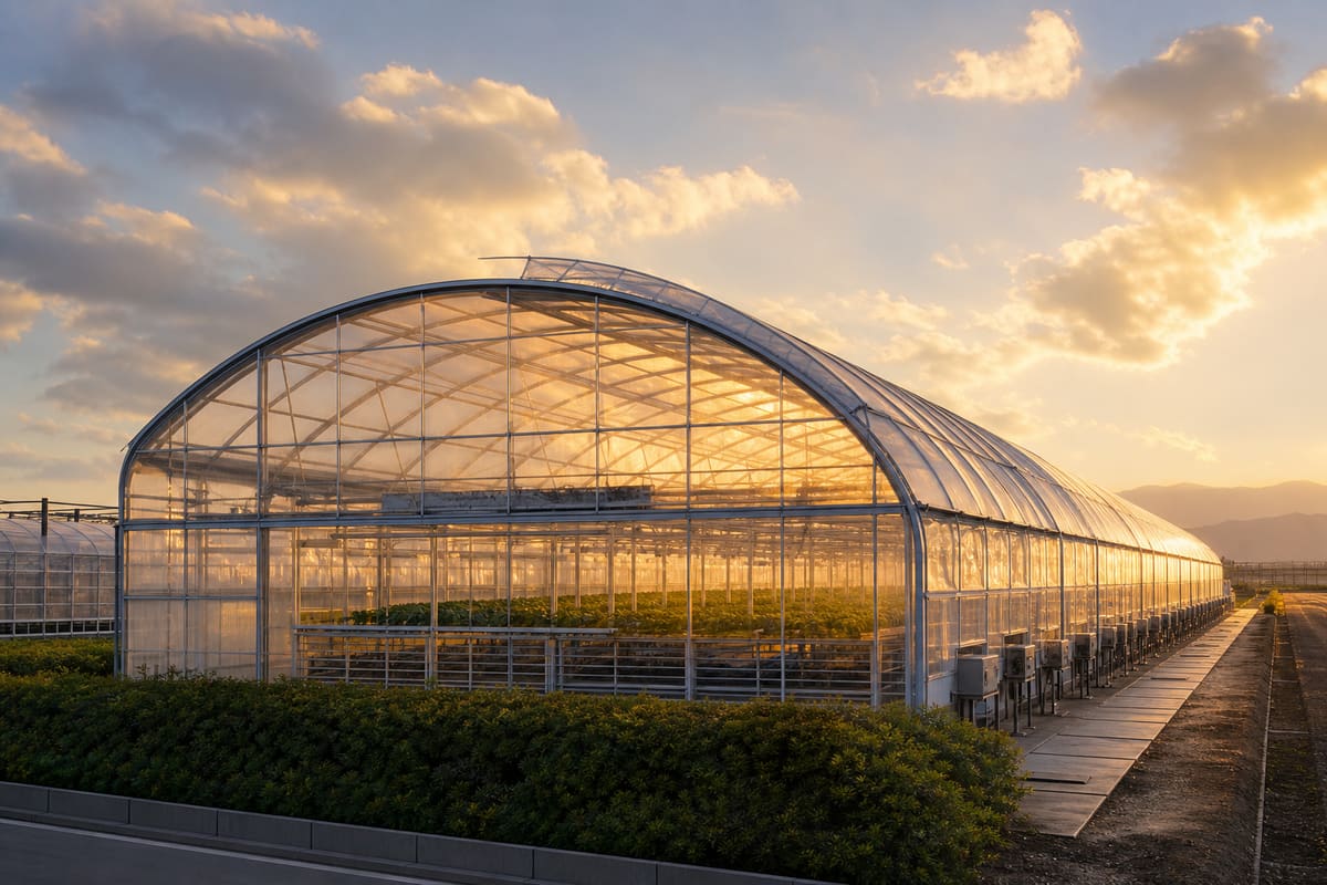 Advanced ETFE greenhouse with high light-transmission film