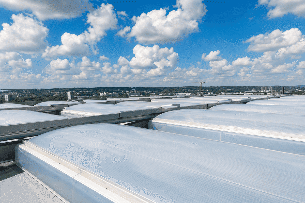 Museum hall under four-layer ETFE cushion roof
